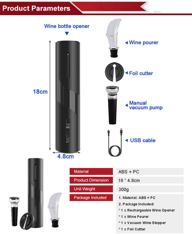 Electric Wine Opener By Karietty